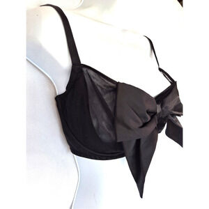 New VICTORIA'S SECRET Dream Girls Black Unlined Push Up Bra w/o Padding Sz 38DD